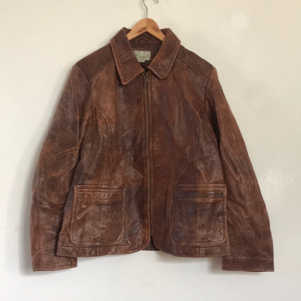 The Territory ahead - Large - leather jacket brown